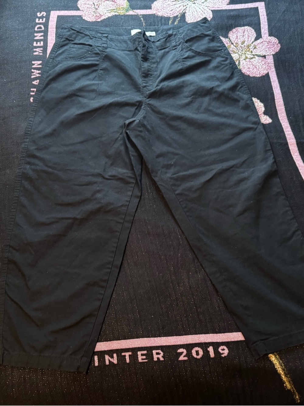 a new day Black Chino Pants - Straight Casual Fitu Size 16